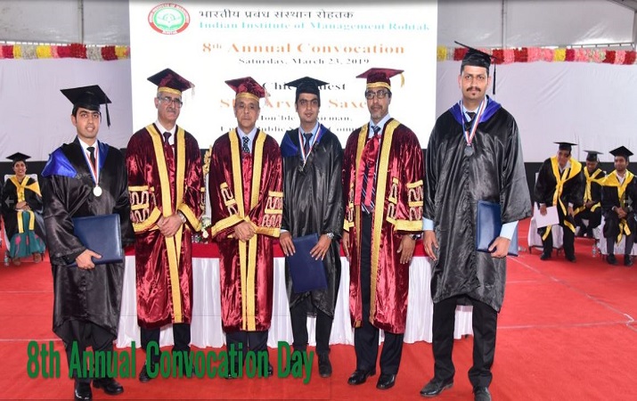 8th convocation organised by IIM Rohtak